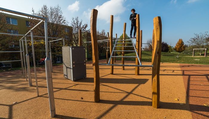 Workoutové hřiště na Zlaté Hoře