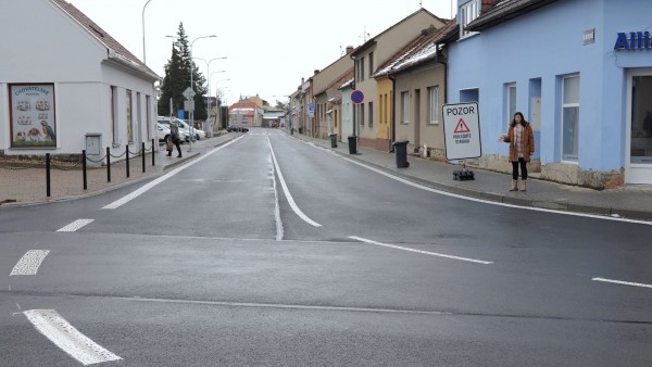 zrekonstruovaná ulice B. Němcové